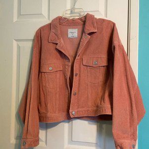 Pink Oversized Corduroy Jacket